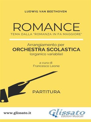 cover image of Romance--Orchestra scolastica (partitura)